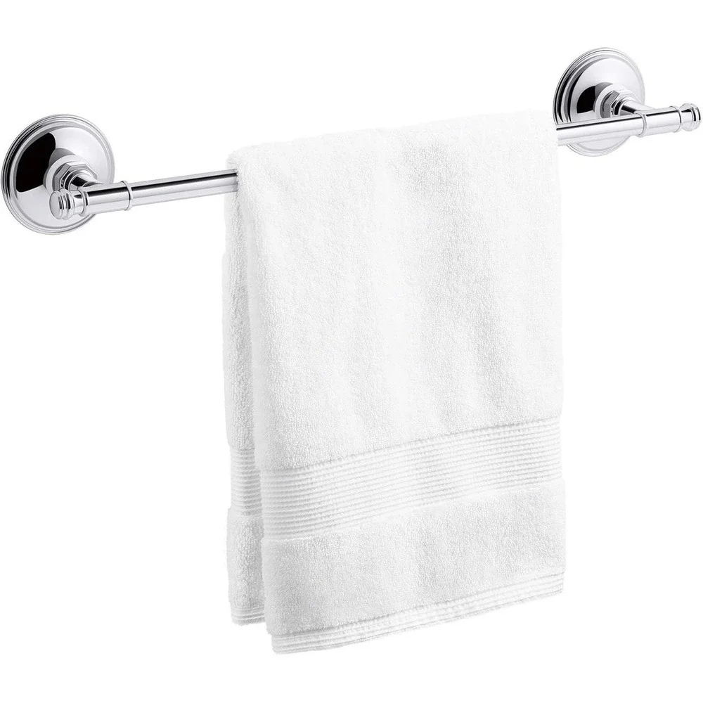 KOHLER 18 Inch Eclectic Towel Bar Brushed Nickel Bath Wall Mount Holder‎